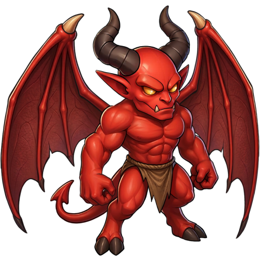 Dreadflame, a red winged demon boss