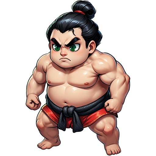 Sumo Wrestler hero ready to fight